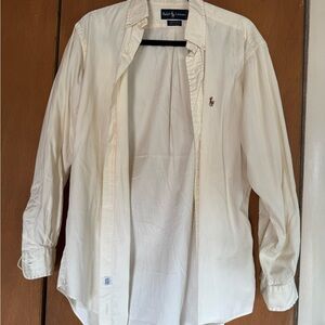 Ralph Lauren Men's Off-White Button Down Shirt
